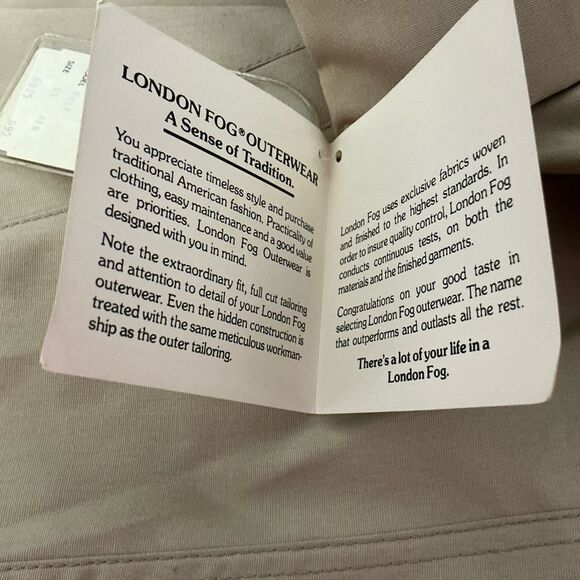 VINTAGE London Fog JACK DANIELS cafe/golf jacket NWT size 44 reg - Picture 6 of 9